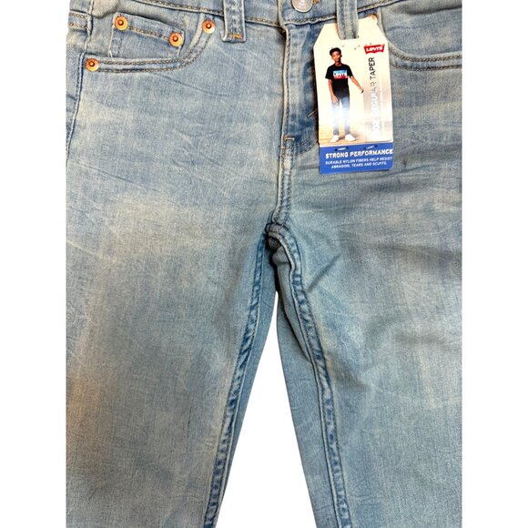 NWT Levis Kids 502 Size 6 Boys Regular Taper Jeans Stretch Denim - Picture 3 of 15